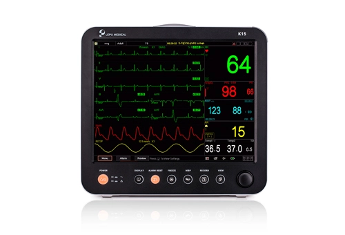 Lepu tıbbi sınıf K15/K12/K10 All-in-one hasta monitörü hastane ICU klinik ev için dokunmatik ekranlı taşınabilir multiparametre monitör